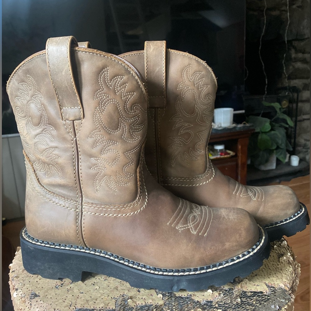 Ariat fatbaby leather boots womens size 8.5